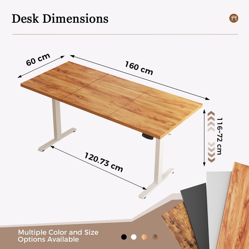 Electric Standing Desk 2 Memory Buttons for Stand