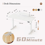 Electric Standing Desk 2 Memory Buttons for Stand