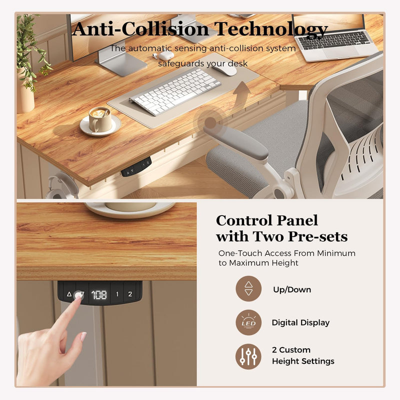 Electric Standing Desk 2 Memory Buttons for Stand