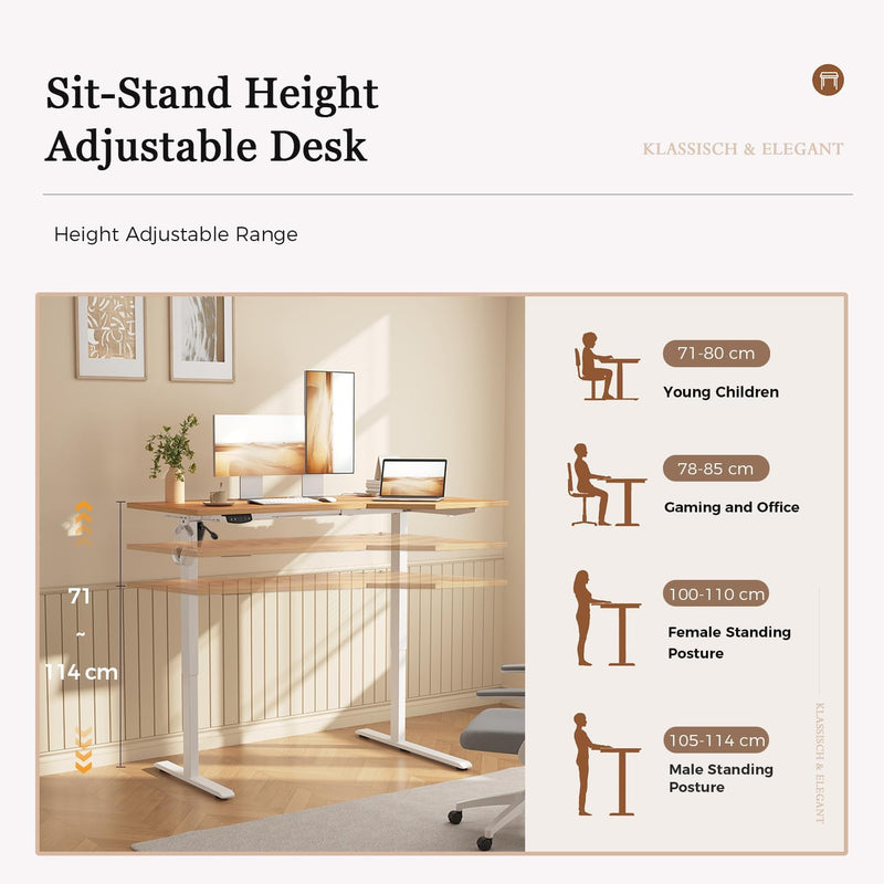 Electric Standing Desk 2 Memory Buttons for Stand