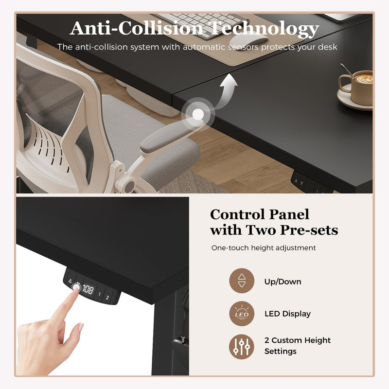 Electric Standing Desk 2 Memory Buttons for Stand