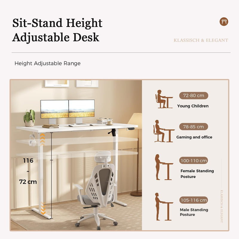 Electric Standing Desk 2 Memory Buttons for Stand