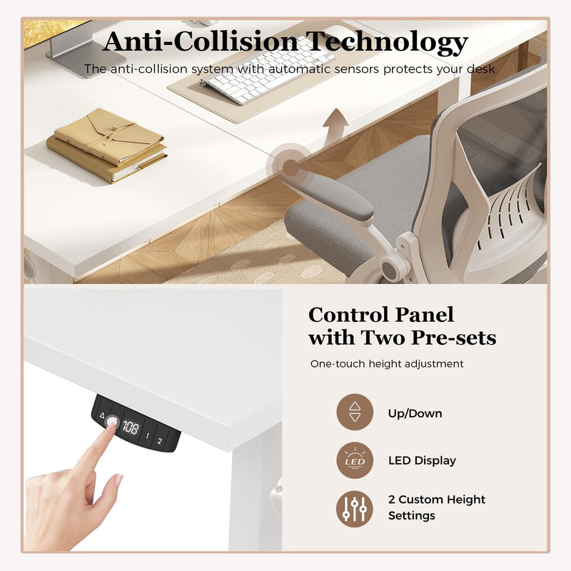 Electric Standing Desk 2 Memory Buttons for Stand