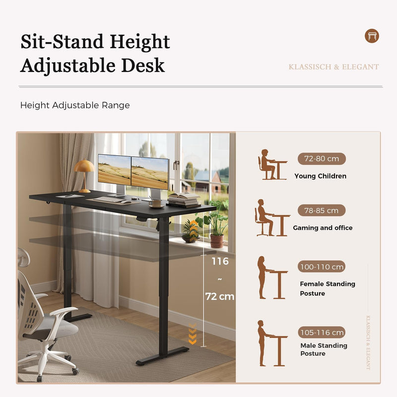 Electric Standing Desk 2 Memory Buttons for Stand