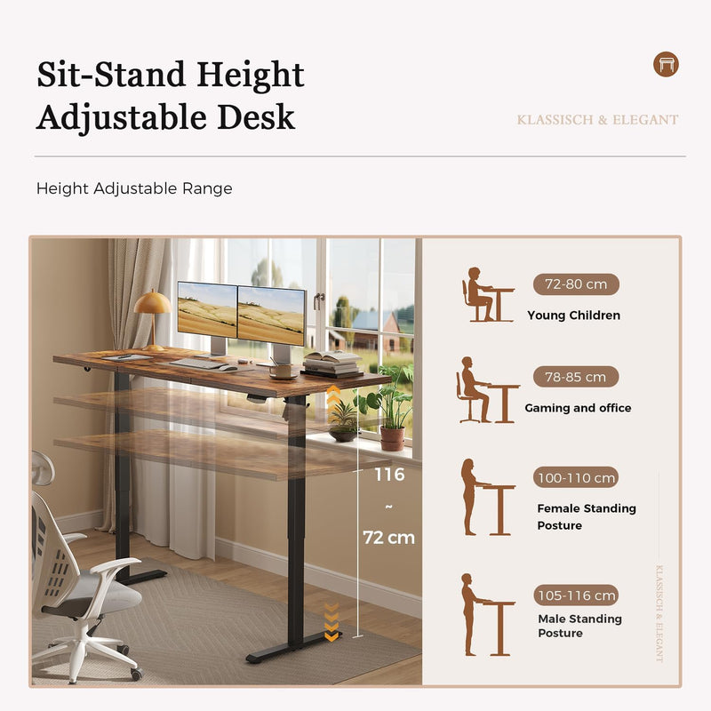 Electric Standing Desk 2 Memory Buttons for Stand