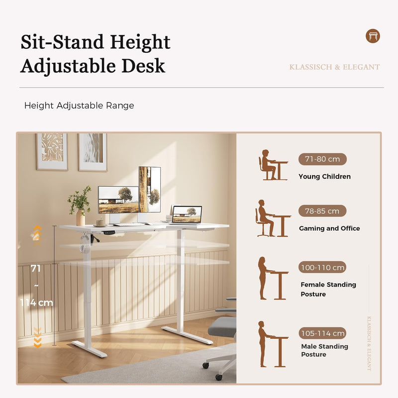 Electric Standing Desk 2 Memory Buttons for Stand