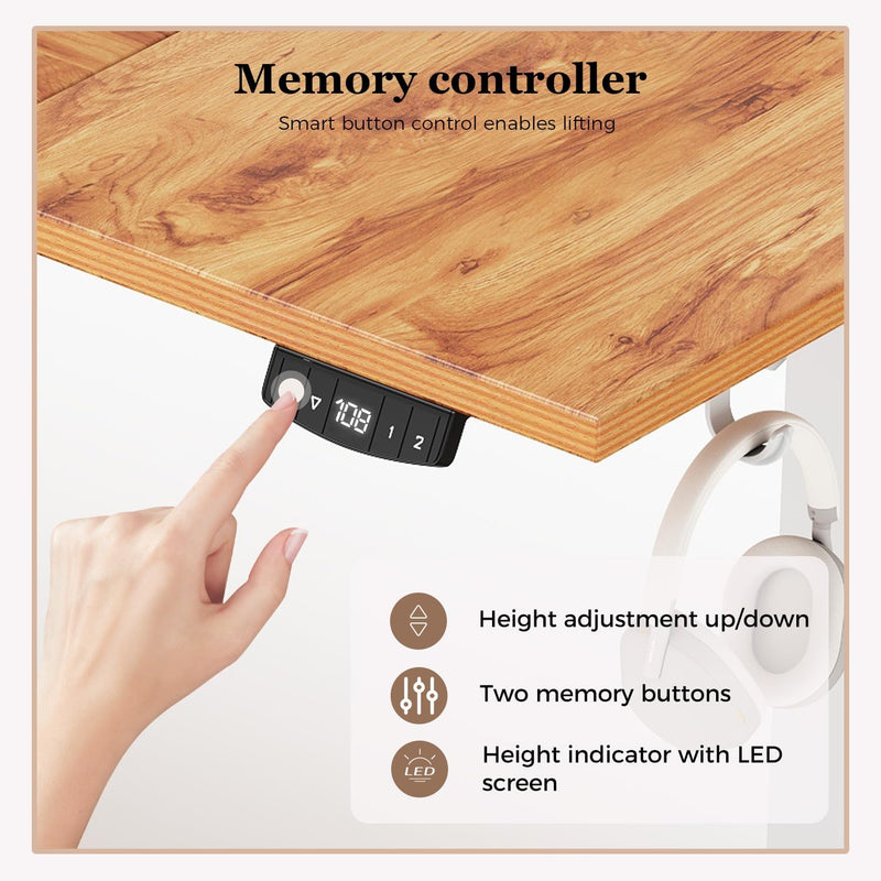 Electric Standing Desk 2 Memory Buttons for Stand