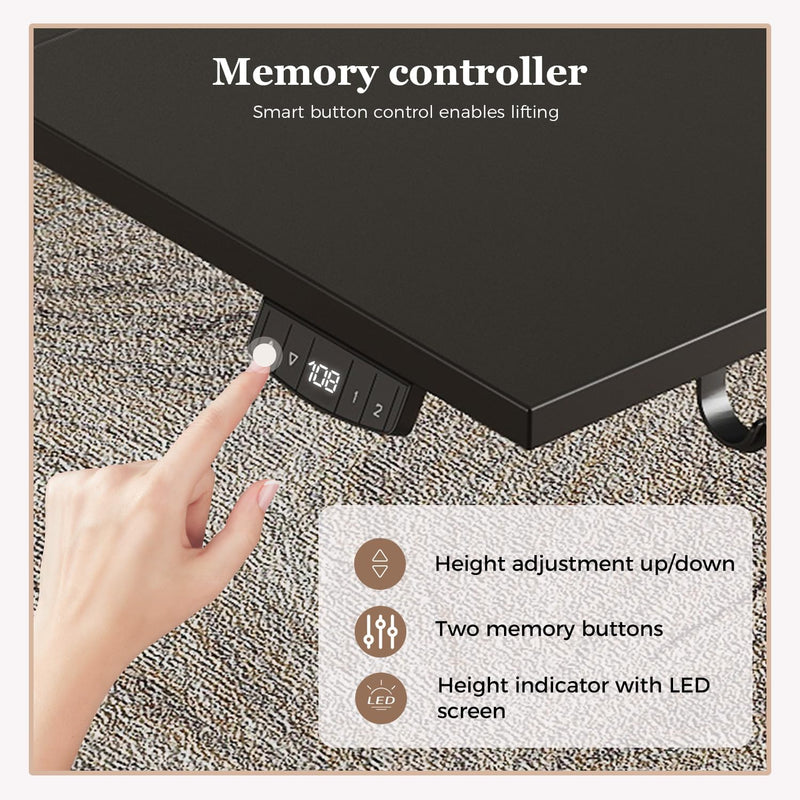 Electric Standing Desk 2 Memory Buttons for Stand