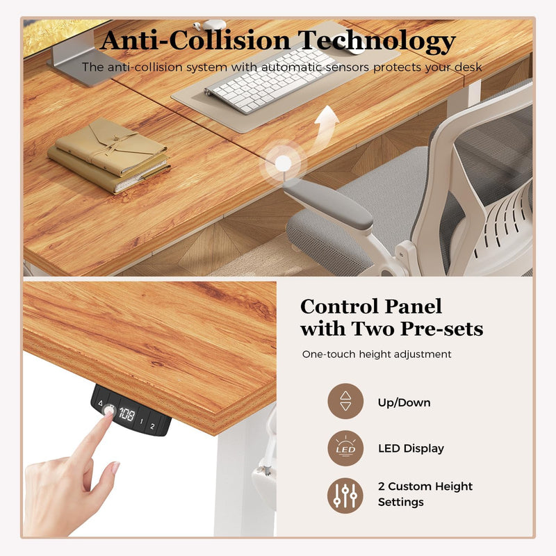 Electric Standing Desk 2 Memory Buttons for Stand