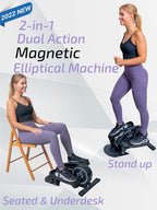Desk Elliptical Machine W Luminous Digits Pedal Exerciser
