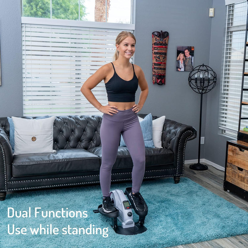 Under Desk Elliptical Machine W Luminous Digits Pedal