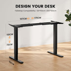 Desk Frame Dual Motor 120KG 4 Memory Motors