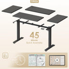 Desk Height Adjustable with 2 Memory Presets