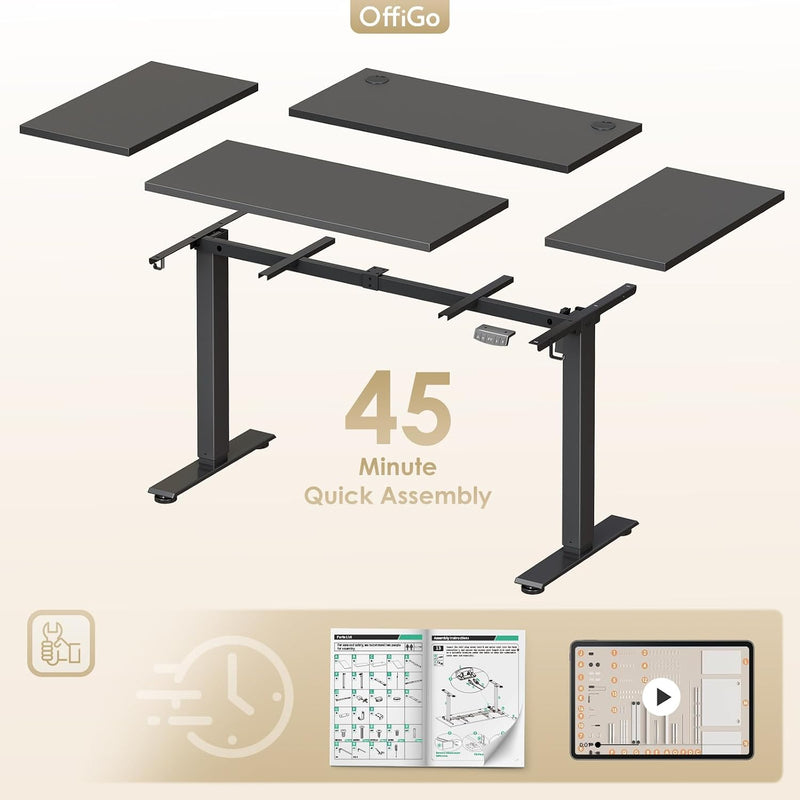 Desk Height Adjustable with 2 Memory Presets