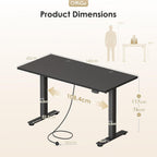 Desk Height Adjustable with 2 Memory Presets