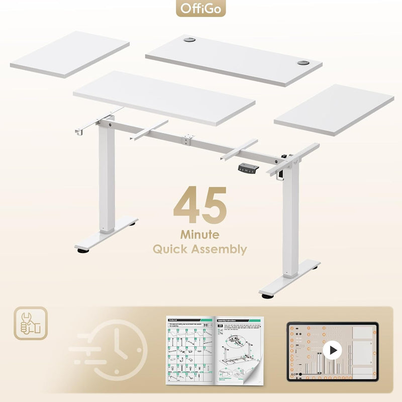 Desk Height Adjustable with 2 Memory Presets