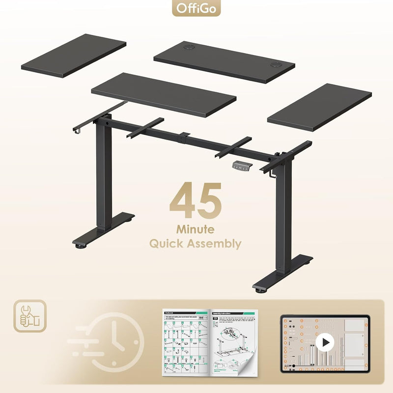 Desk Height Adjustable with 2 Memory Presets