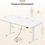 Desk Height Adjustable with 2 Memory Presets