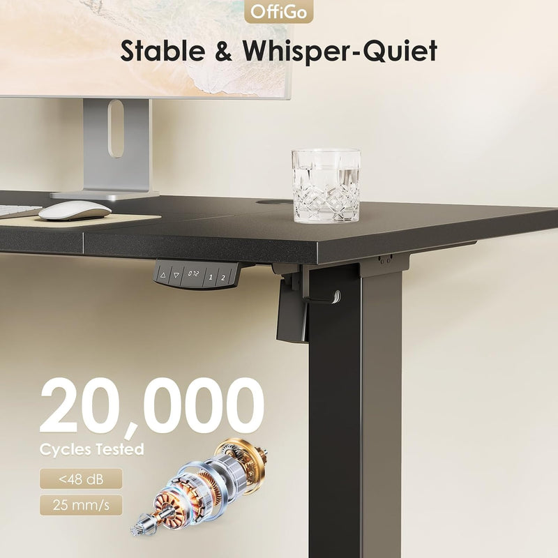 Desk Height Adjustable with 2 Memory Presets