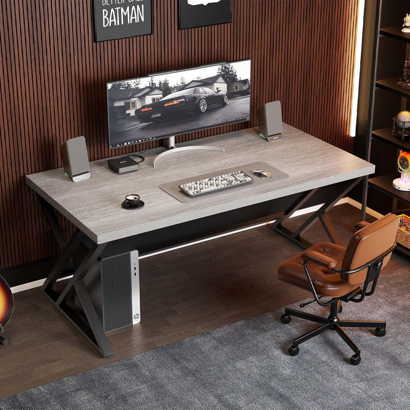 Desk Industrial Wood Home Office Computer for Bedroom