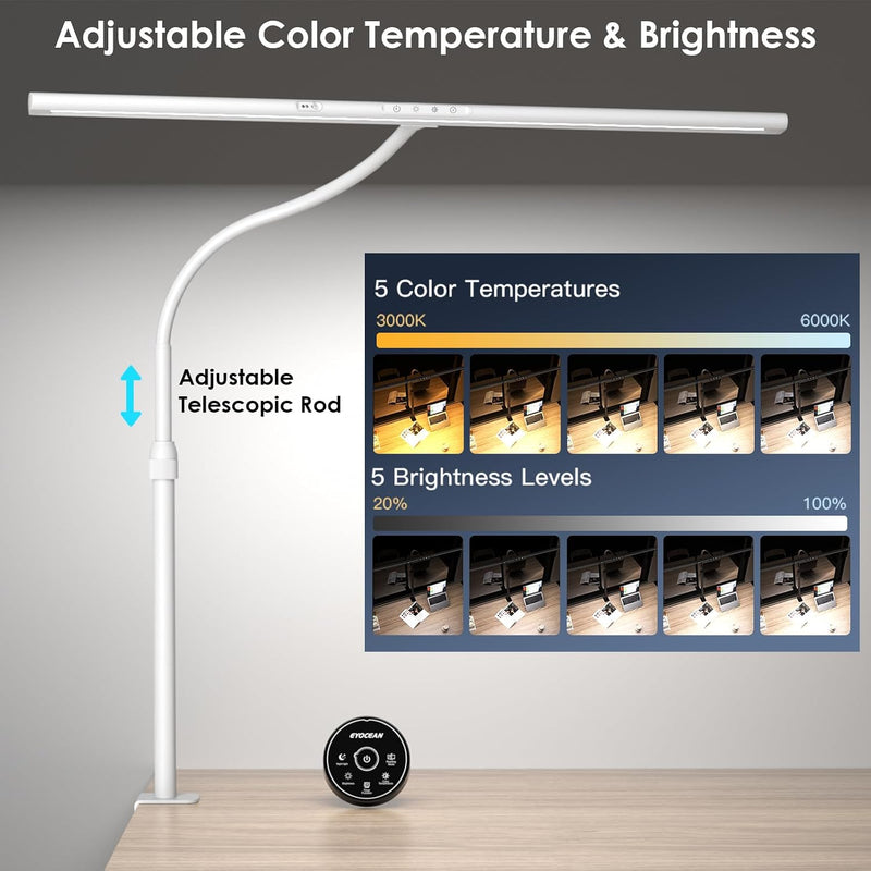 Desk Lamp 31.5 Inch Light for Home Office