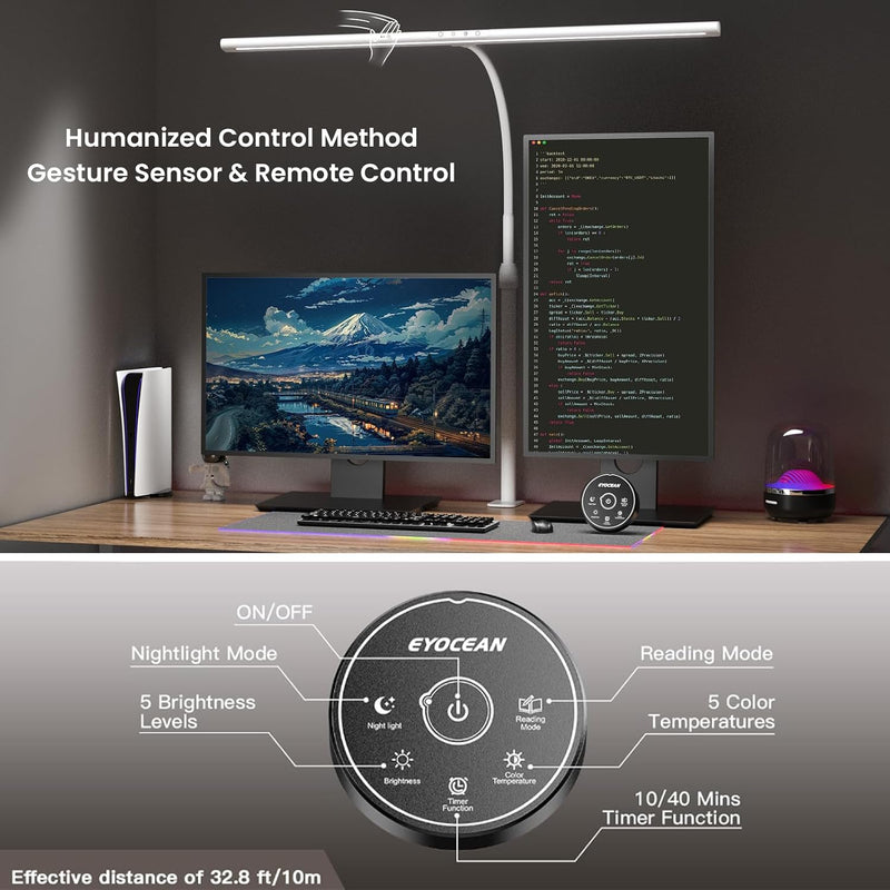 Desk Lamp 31.5 Inch Light for Home Office