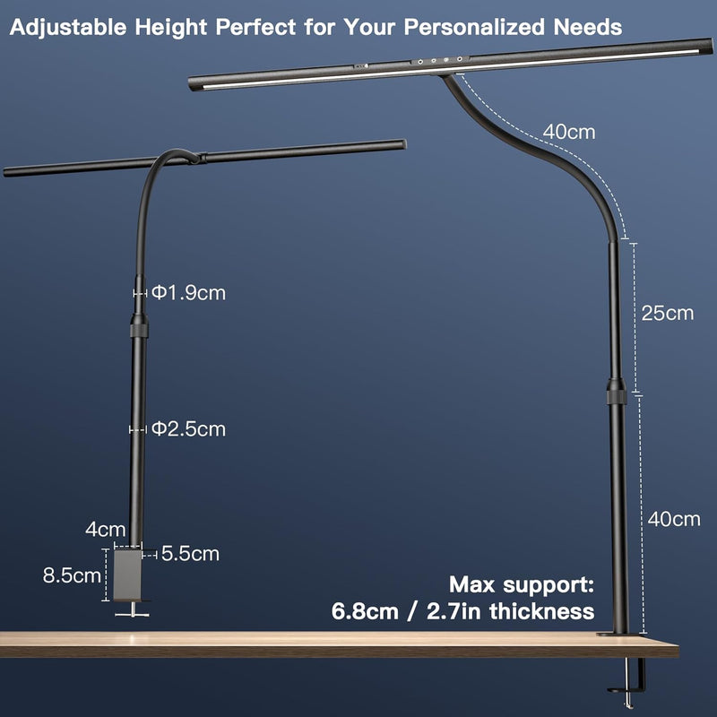Desk Lamp 31.5" LED for Home Office Gesture