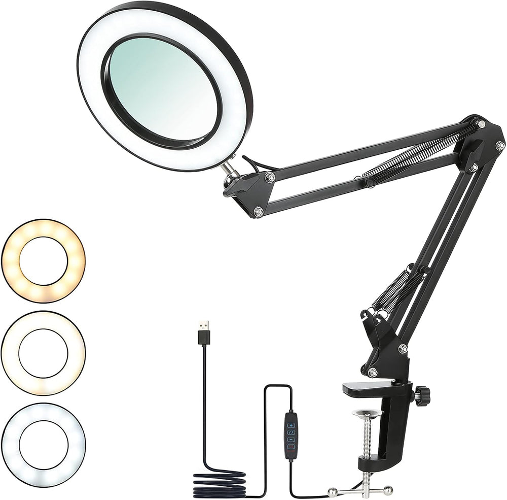 Desk Lamp with Clamp 8x Magnifier Lamps 3