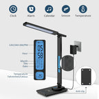Desk Lamp with Wireless Charger USB Charging Port