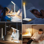 Desk Lamp with Wireless Charger USB Charging Port
