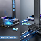 Desk Lamp with Wireless Charger USB Charging Port