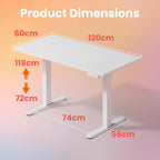 Desk Mit 4 Memory Height Settings Sit-Stand