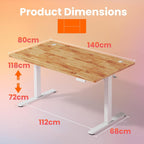 Desk Mit 4 Memory Height Settings Sit-Stand
