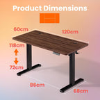 Desk Mit 4 Memory Height Settings Sit-Stand
