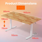 Desk Mit 4 Memory Height Settings Sit-Stand