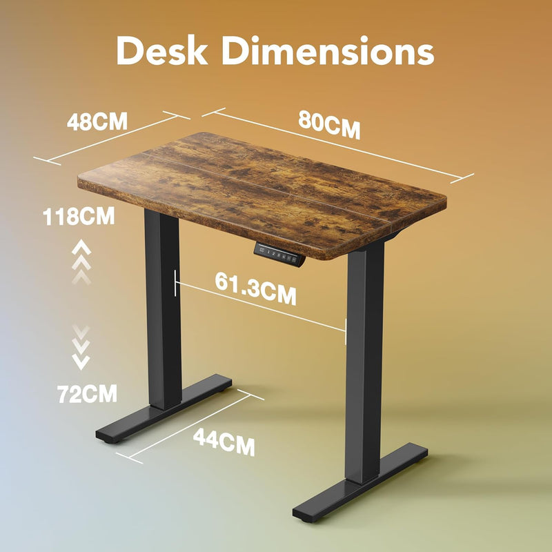 Desk Mit 4 Memory Height Settings Sit-Stand