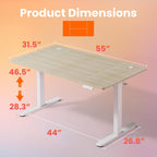 Desk Mit 4 Memory Height Settings Sit-Stand