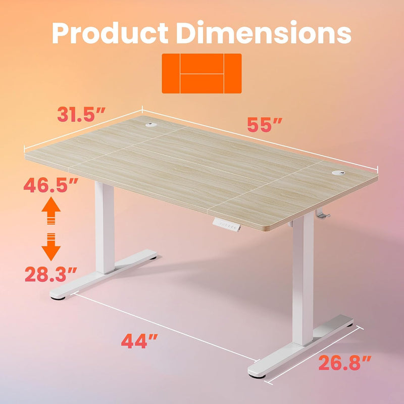 Desk Mit 4 Memory Height Settings Sit-Stand