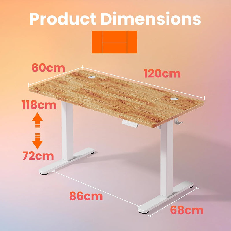 Desk Mit 4 Memory Height Settings Sit-Stand