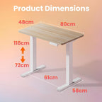 Desk Mit 4 Memory Height Settings Sit-Stand