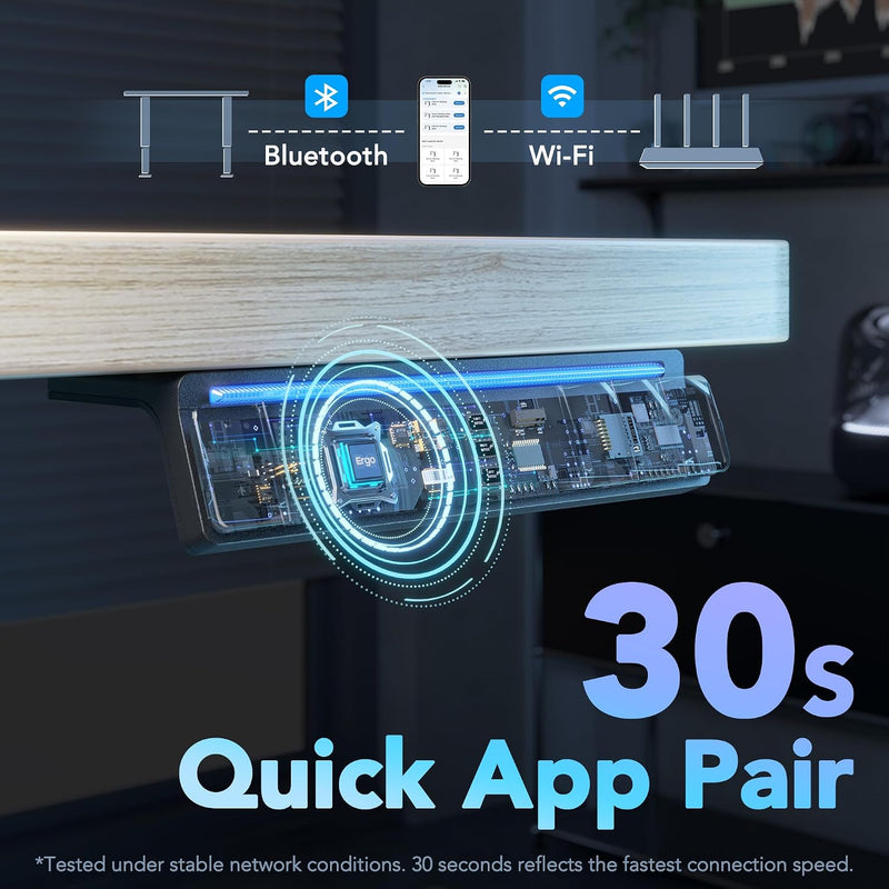 Desk Mit 4 Memory Height Settings Sit-Stand