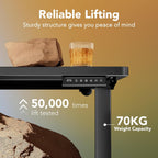 Desk Mit 4 Memory Height Settings Sit-Stand
