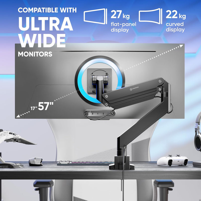 Desk Monitor Arm 17"-57" Up to 27KG