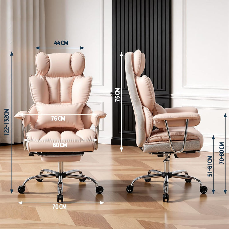 Desk Office Chair Big and Tall PU Leather