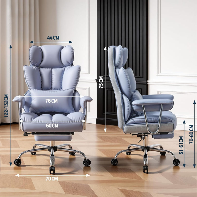 Desk Office Chair Big and Tall PU Leather