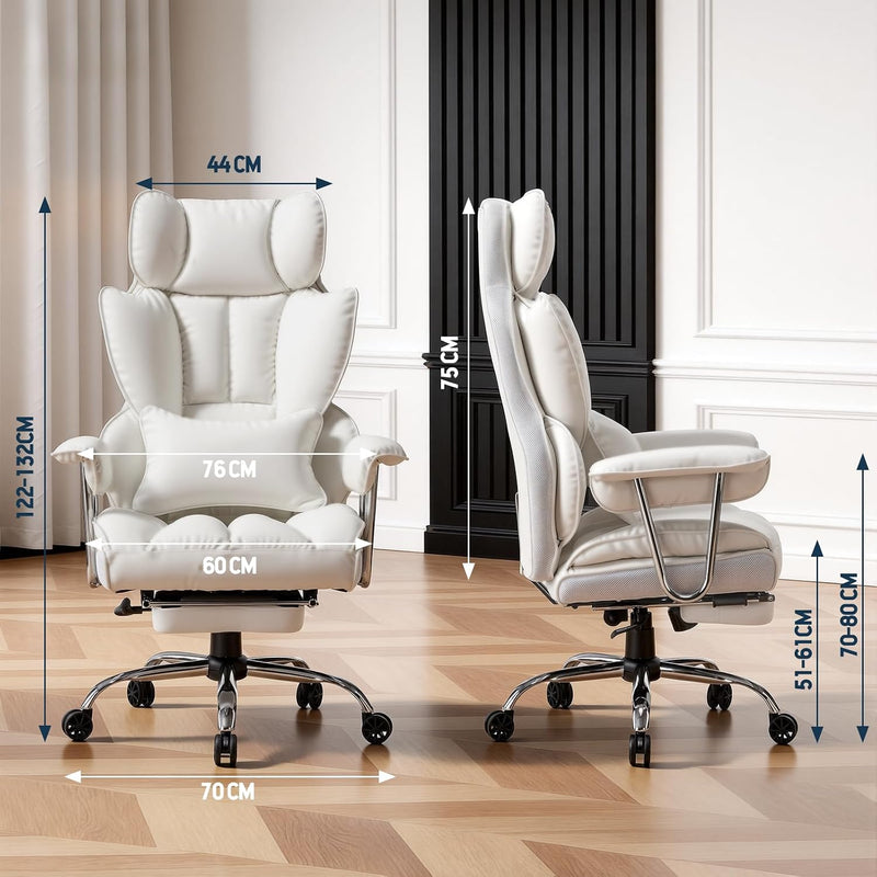 Desk Office Chair Big and Tall PU Leather