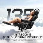 Desk Office Chair Big and Tall PU Leather