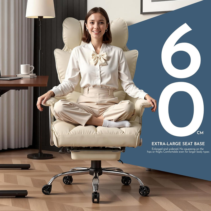 Desk Office Chair Big and Tall PU Leather