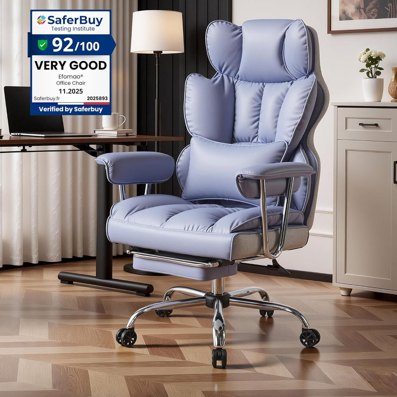 Desk Office Chair Big and Tall PU Leather