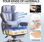 Desk Office Chair Big and Tall PU Leather